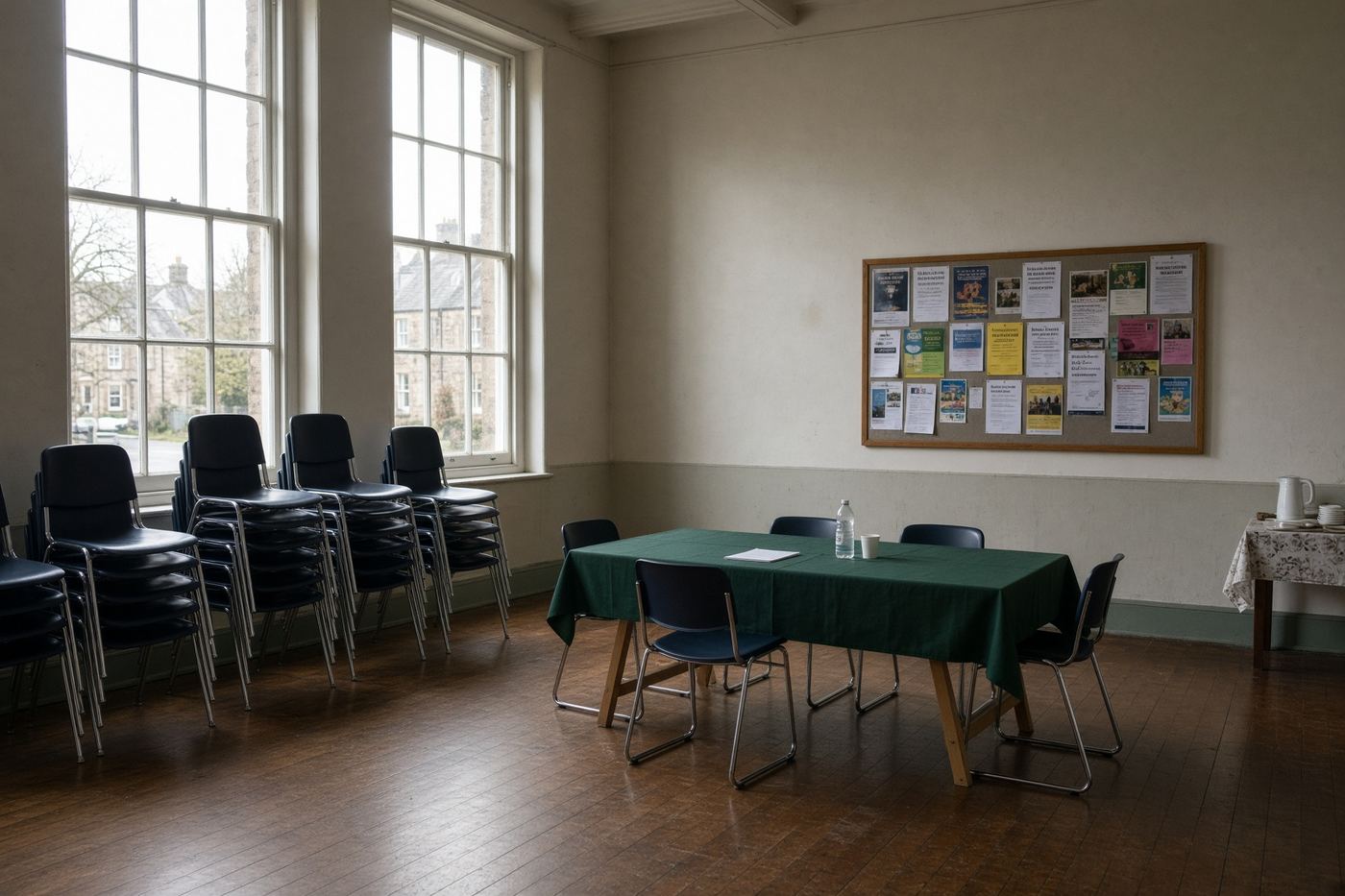 Scottish village hall set for a community meeting